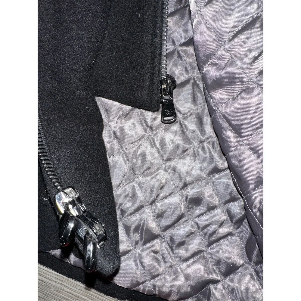 Calvin Klein Double Layer Black Wool Coat Men's Size XL - Double‎ Zip